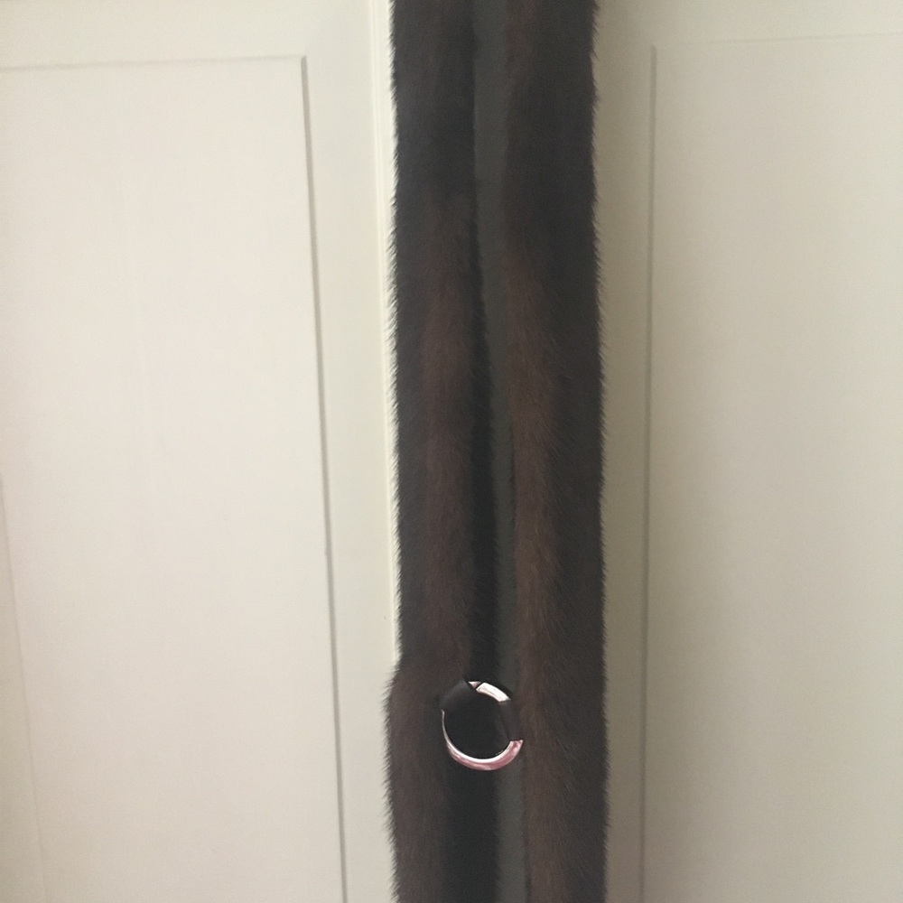 S. Max Mara mink scarf